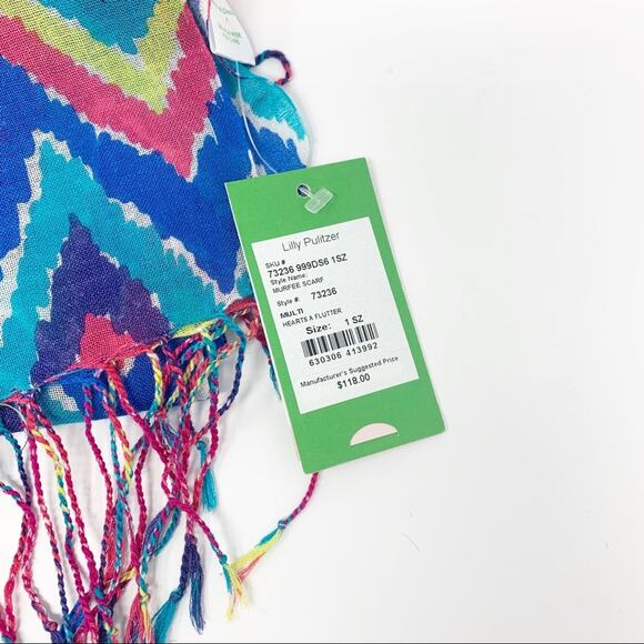 s-l400.jpg Lilly Pulitzer Murfee Scarf Silk Cashmere NWT